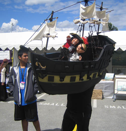Again puppeteering the Pirate Ship at the Vancouver Sea festival.