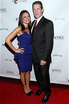 JERSEY CITY, NJ - SEPTEMBER 24: Penelope Lagos and Jack Mulcahy attend the premiere for 