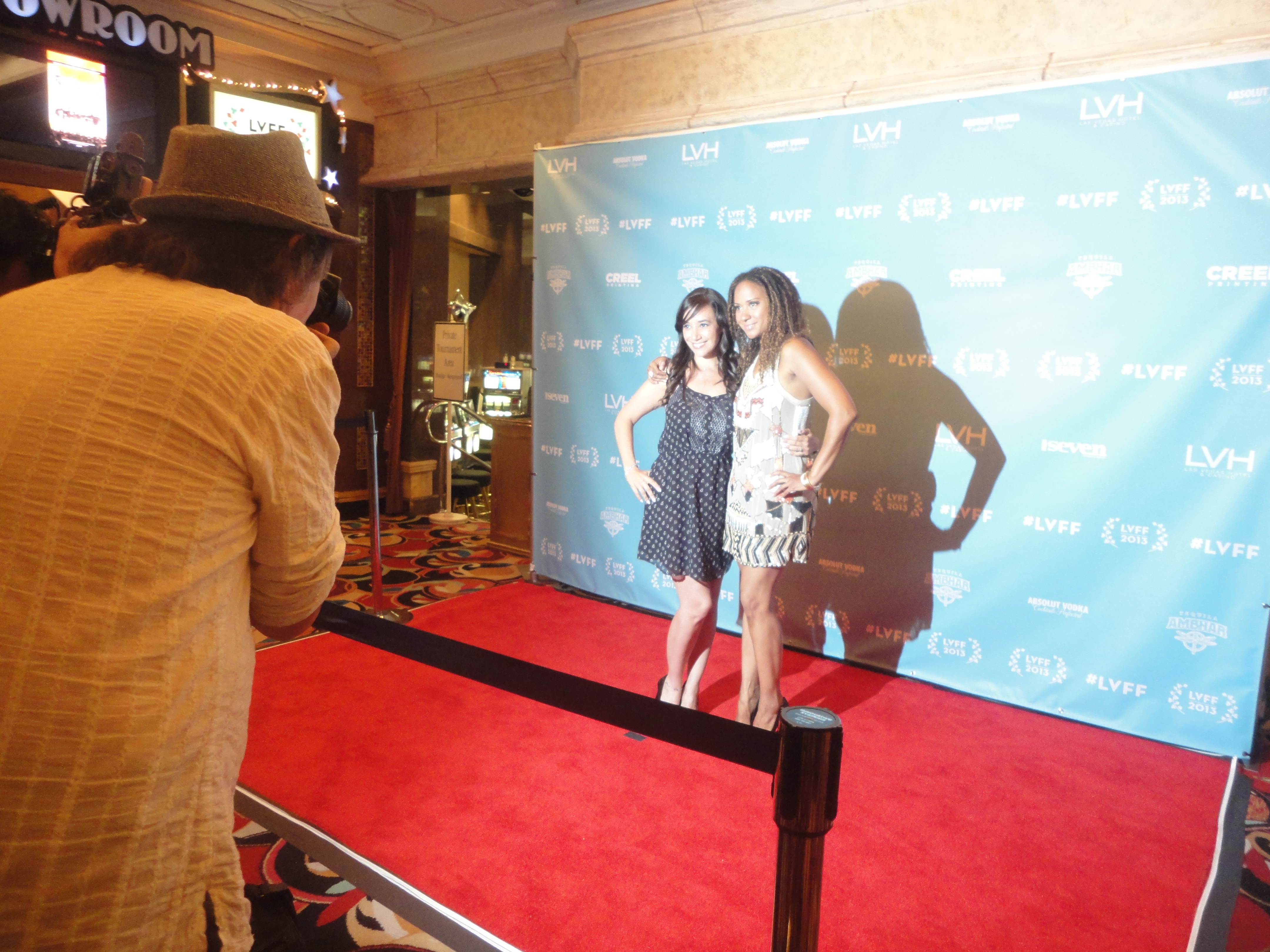 Tracie Thoms and Victoria Cruz on the red carpet for Raze.