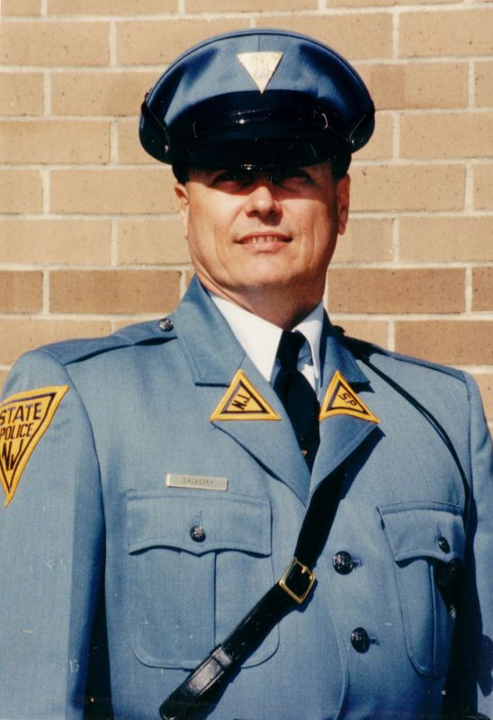 This is no costume. It's the real deal. 1997 - Trooper Steven J. Klaszky #5466, New Jersey State Police