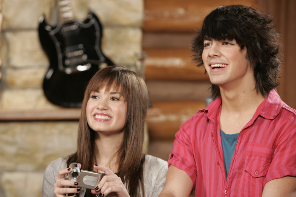 Still of Demi Lovato and Joe Jonas in Camp Rock (2008)