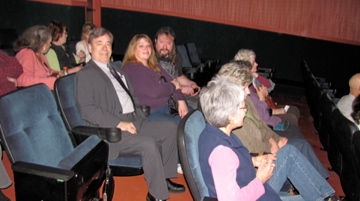 Left to right: Steve Dakota, Cindy Koenig, Ken Koenig, premiere, The Golden Tree, Del Oro Theater, Grass Valley, Calif