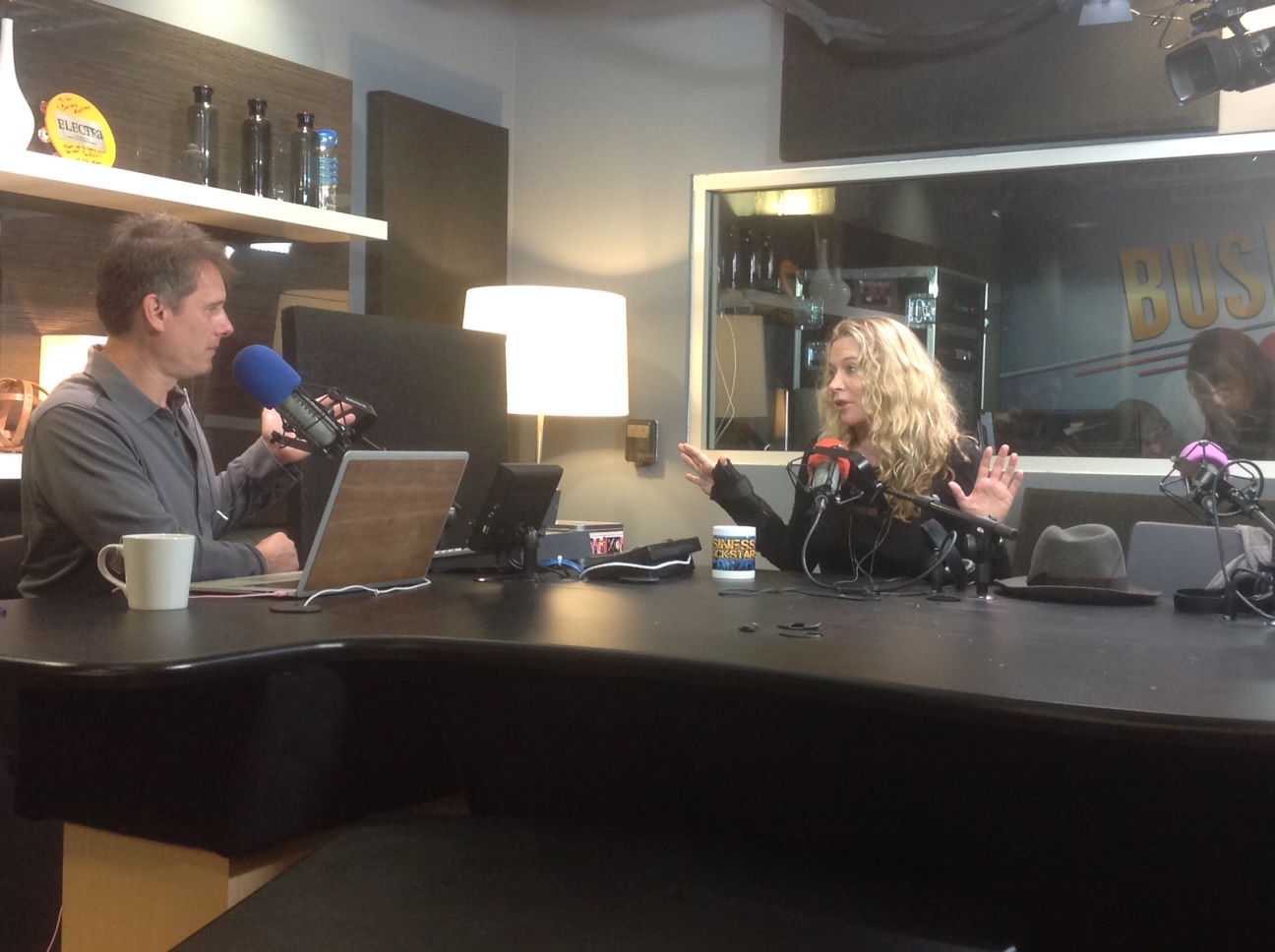 Shelleylyn Brandler with host, Ken Rutkowski, on Business Rock Stars