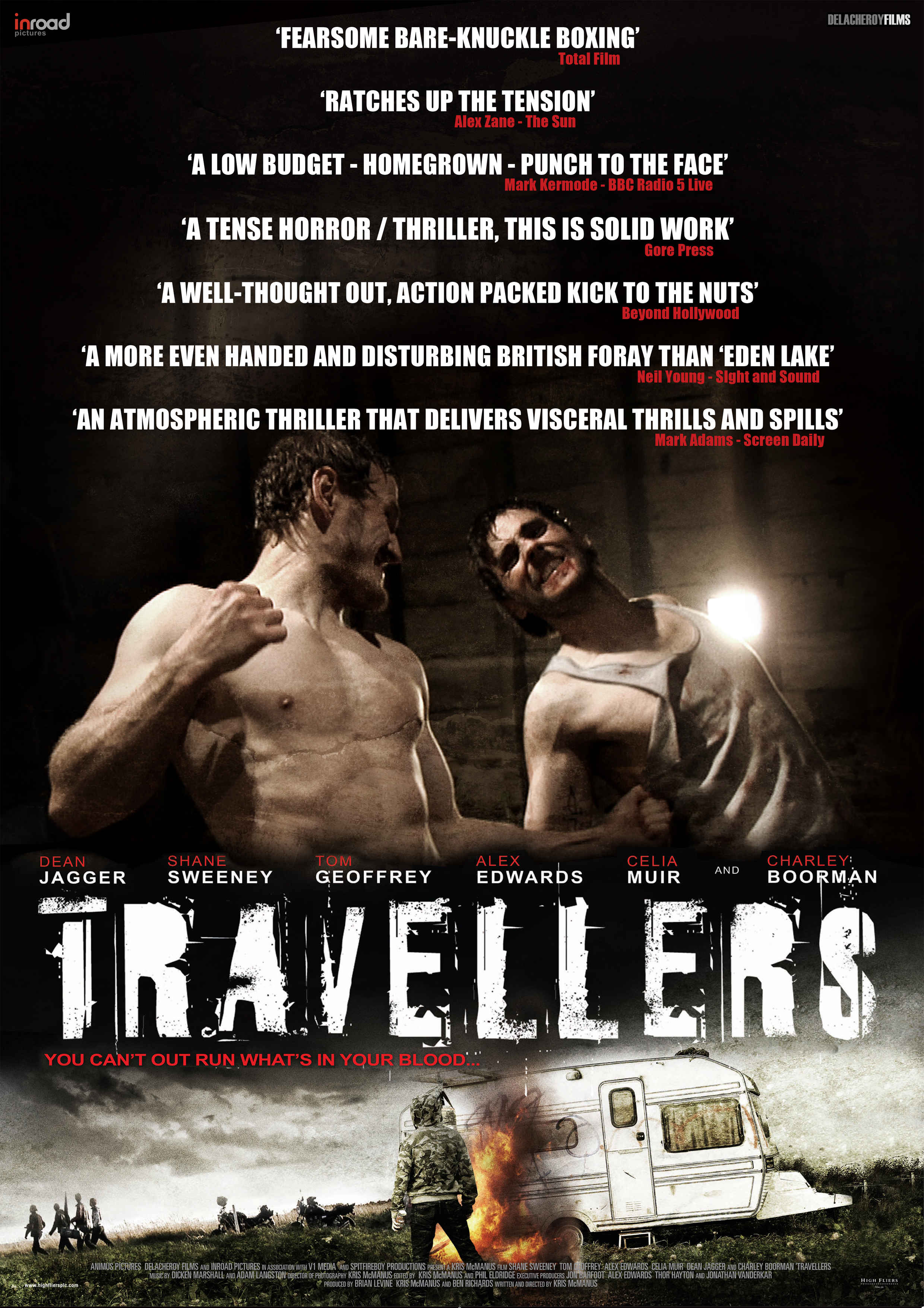 'Travellers' poster with critics' quotes