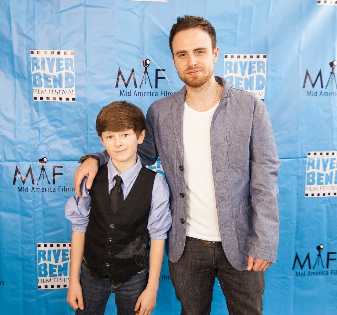 Jordon Hodges and Joe Cipriano at the River Bend Film Festival