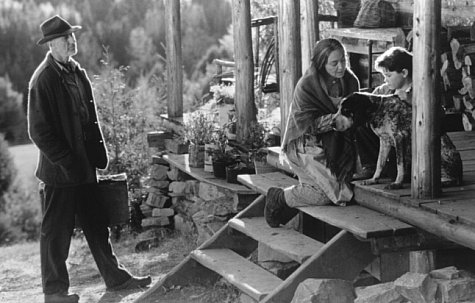 Still of James Cromwell, Tantoo Cardinal and Joseph Ashton in The Education of Little Tree (1997)