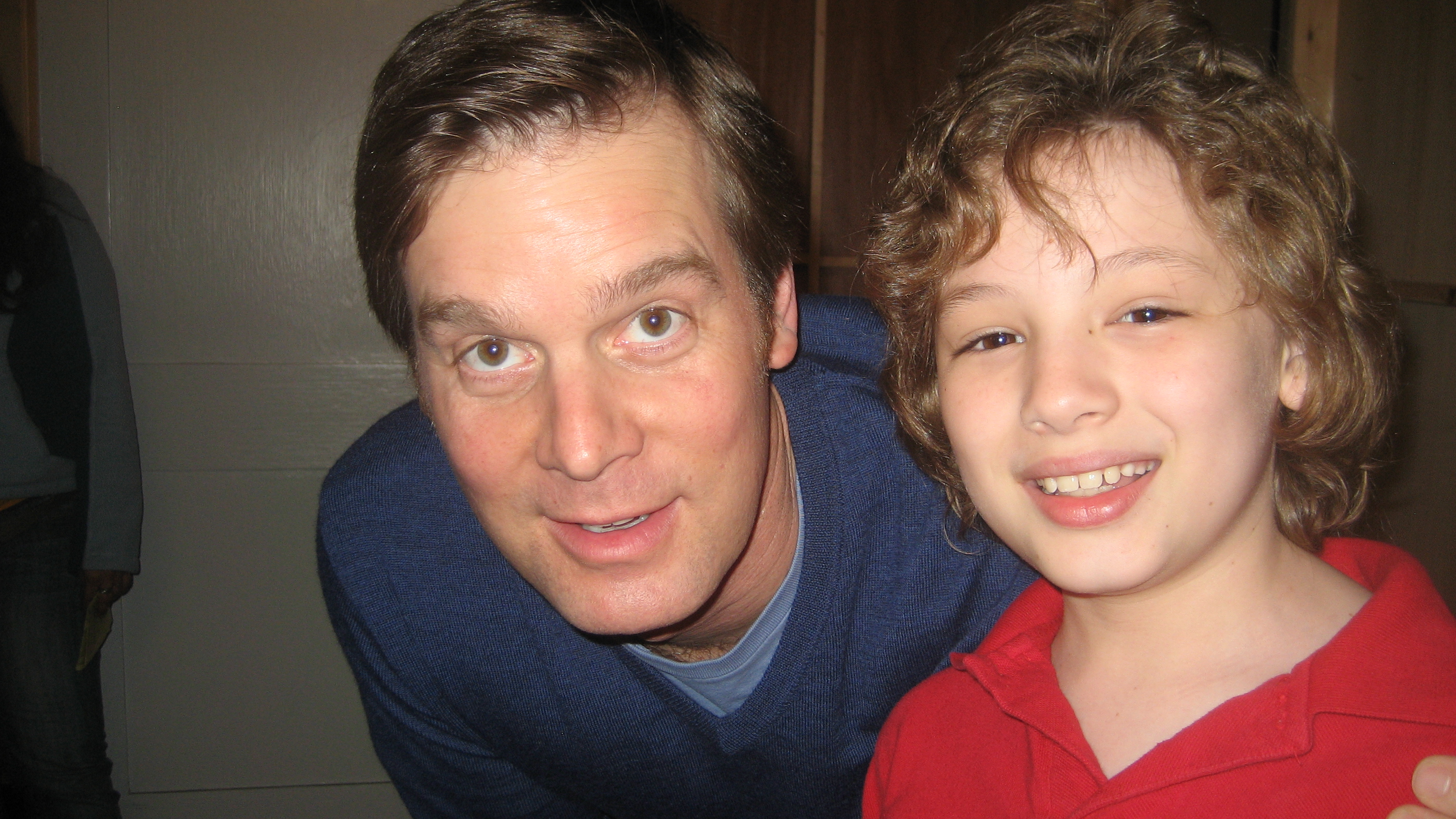 Max with Mr. Peter Krause on the set of 