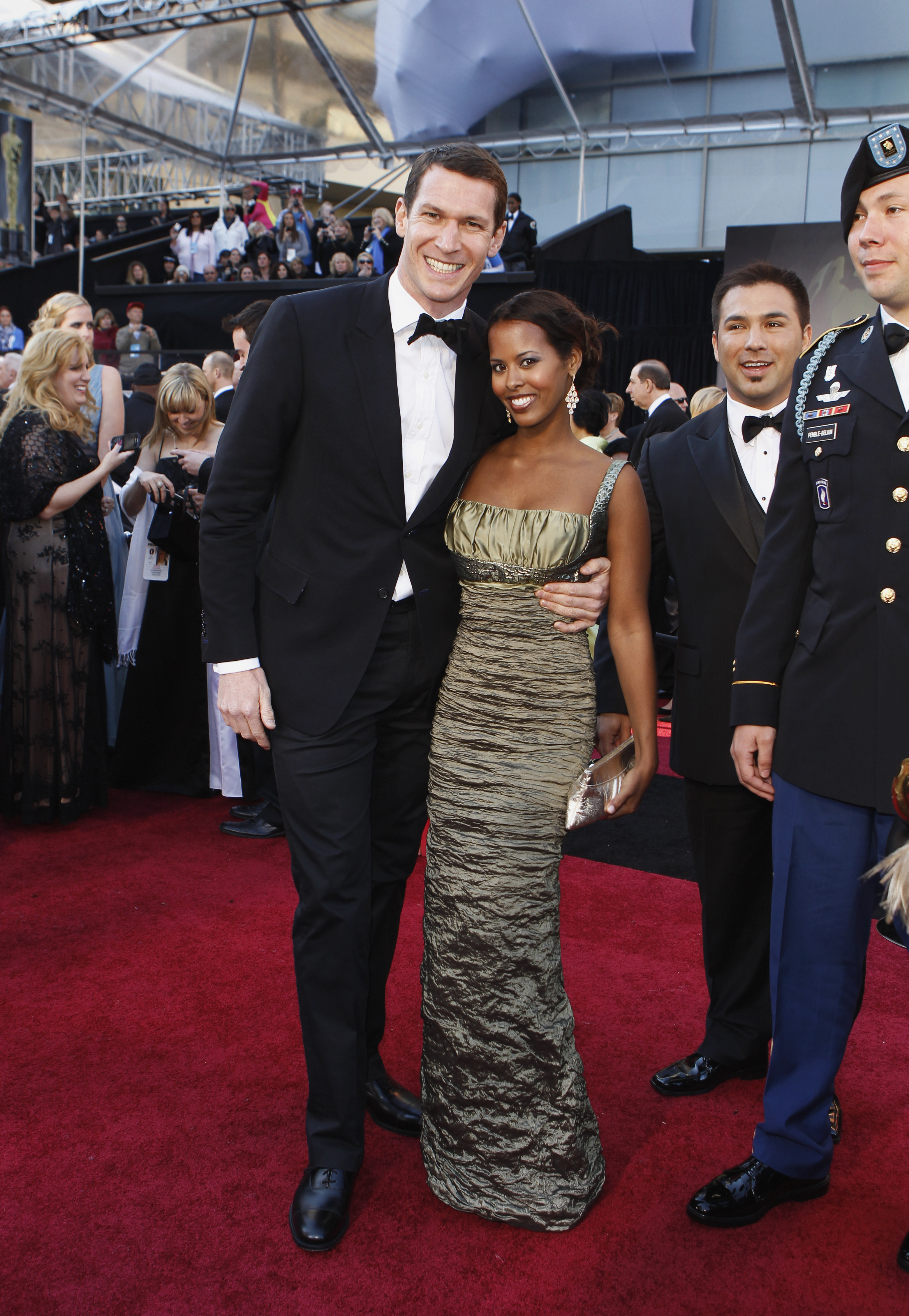 Idil Ibrahim and Tim Hetherington at 83rd Academy Awards.