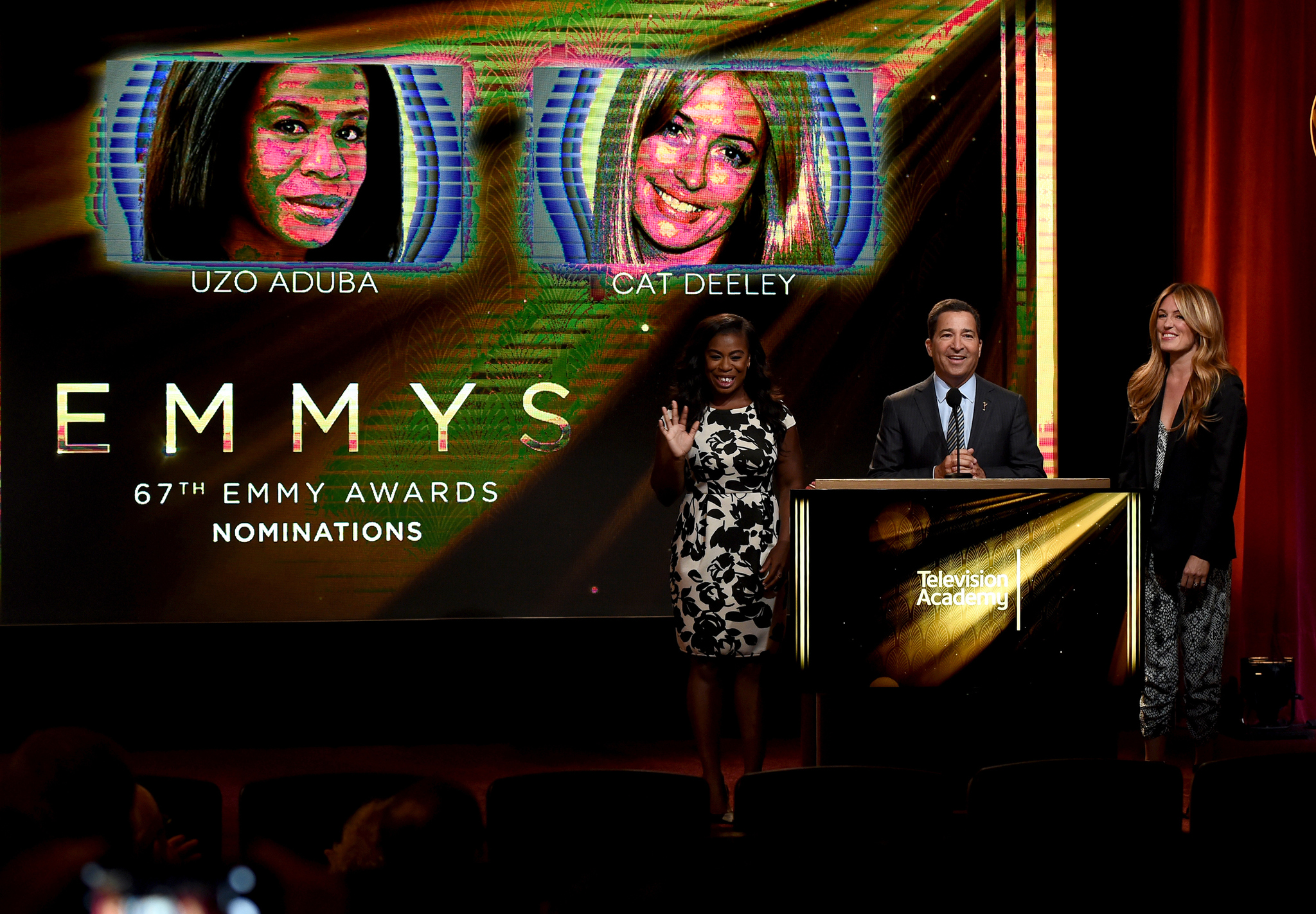 Cat Deeley, Uzo Aduba and Bruce Rosenblum