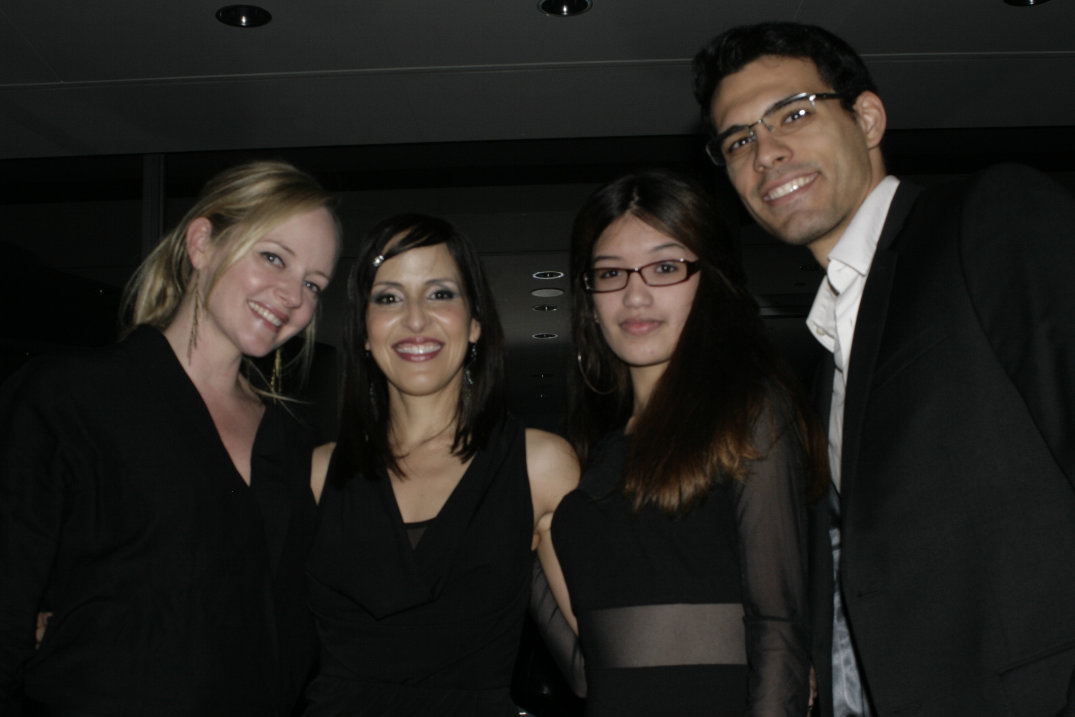 Marley Shelton Marilyn Sanabria Giselle Rose Geovanni Gopradi. Geovanni Gopradi attended the NFMLA event on Saturday 11, 2014 and enjoyed a good time with the 'Mediation' film cast and crew