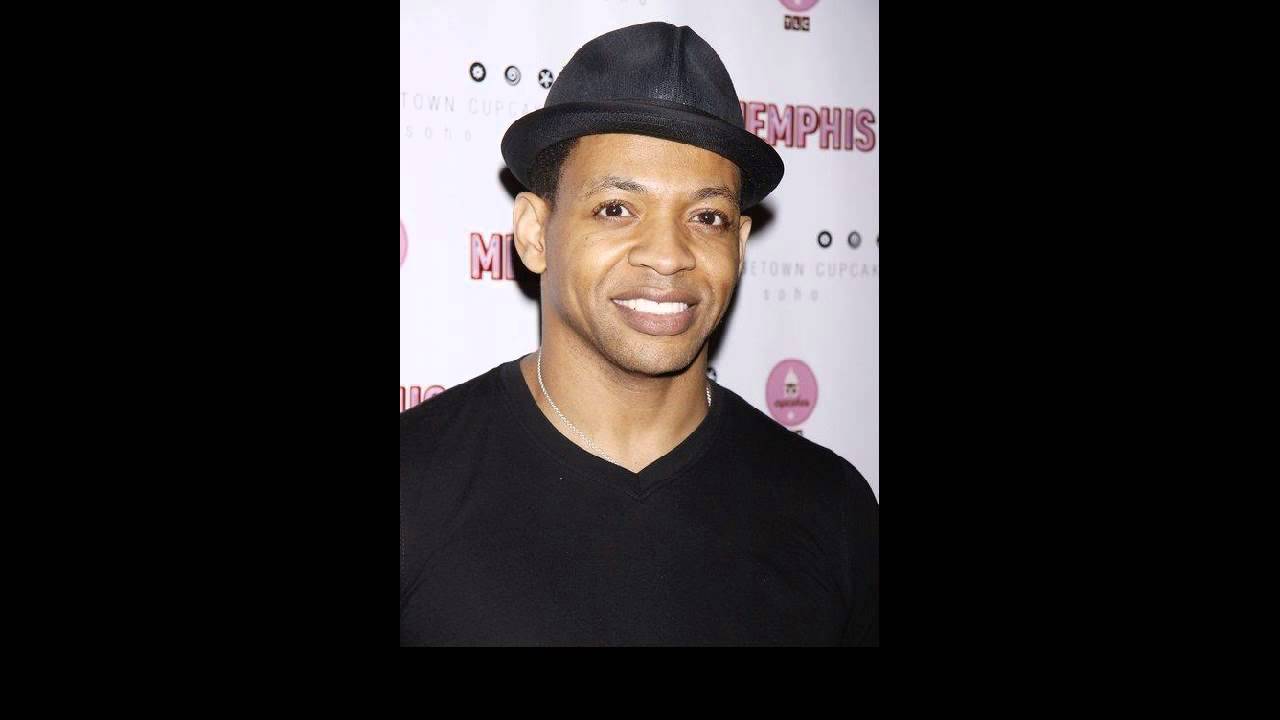 Actor Derrick Baskin at the after party of the 1000th performance for MEMPHIS the Musical on Broadway