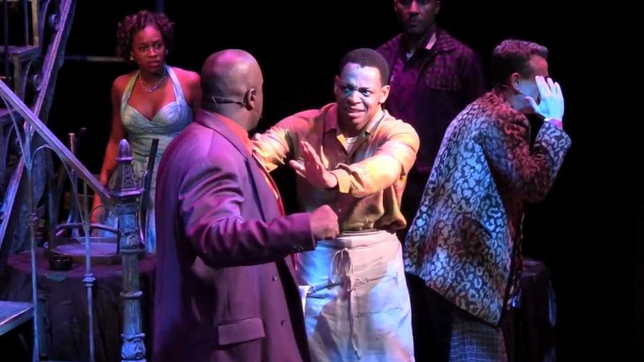 Actor Derrick Baskin in Broadway's MEMPHIS the musical playing the role GATOR