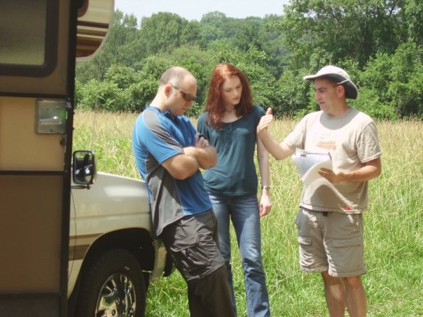 John Cramer (left), Windy Marshall (center) and director Dave Reiss (right).