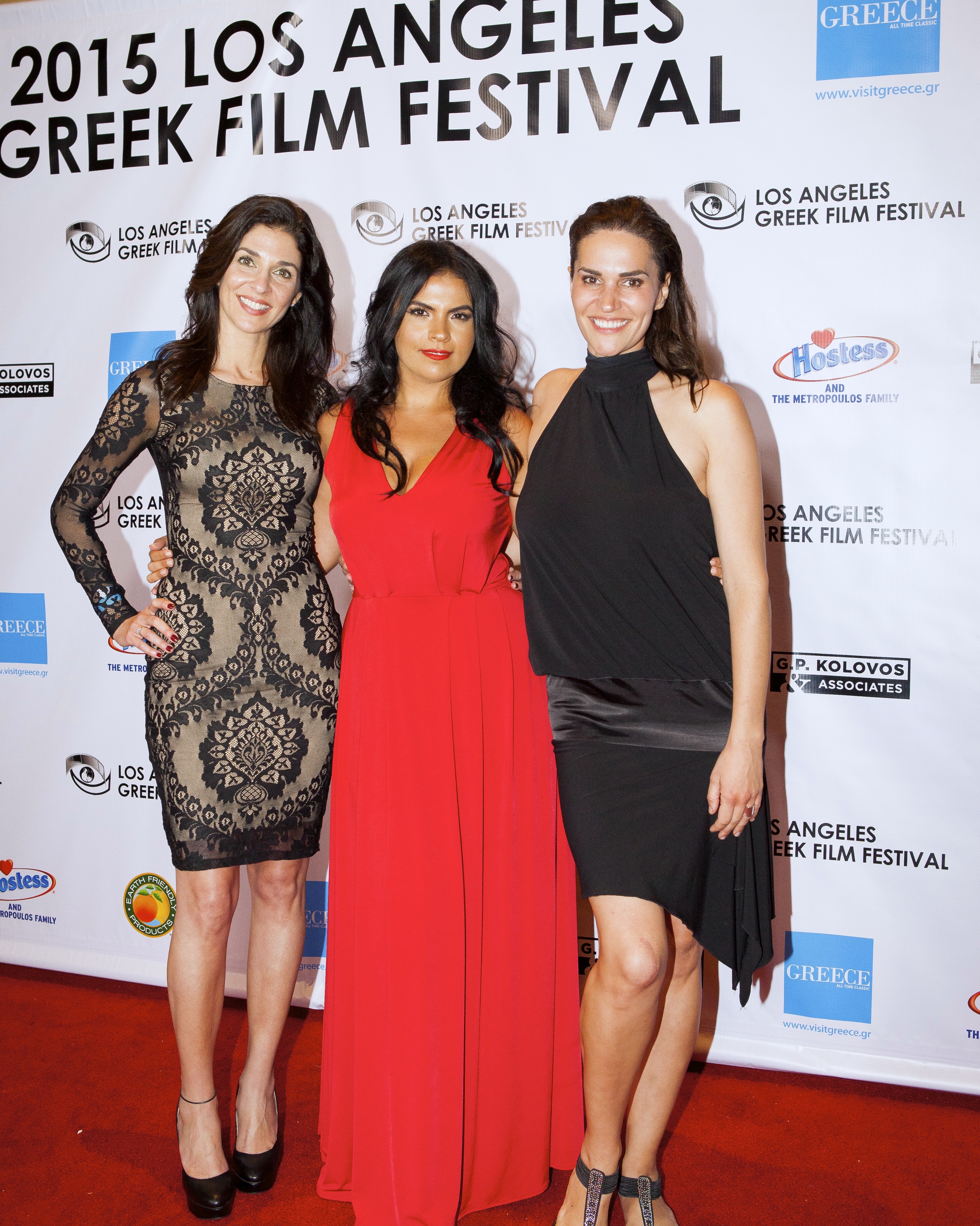 Eftehea Meli, Singer/Song Writer Vassy and Actress/Writer Dimitra Tziova at the 2015 Los Angeles Greek Film Festival