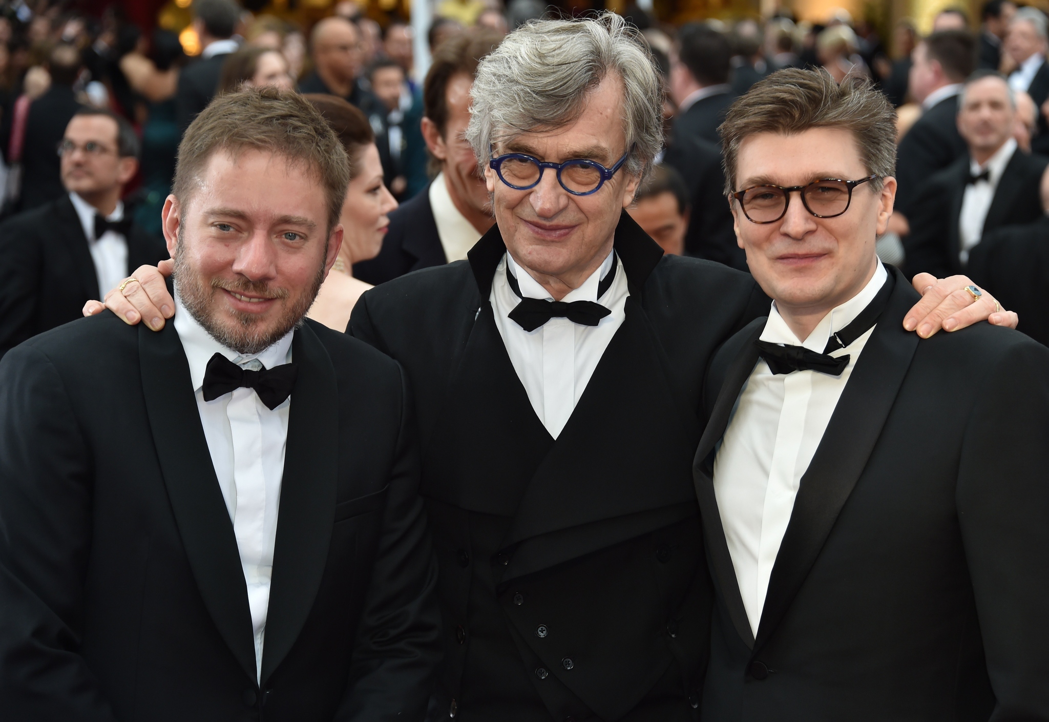 Wim Wenders, Juliano Ribeiro Salgado and David Rosier at event of The Oscars (2015)
