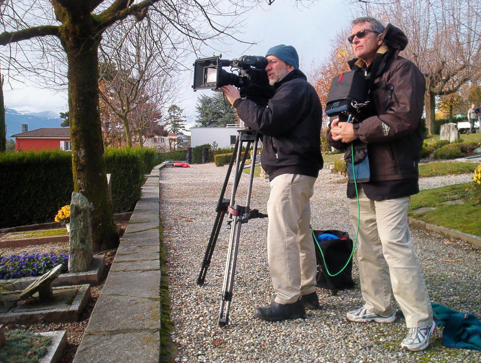 Allen Moore - Camera and Thomas O'Connor directing in Switzerland.