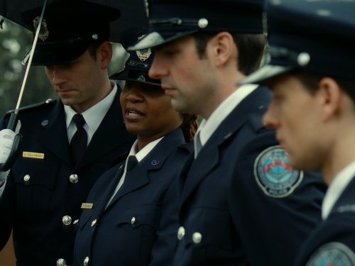 Still of Eric Johnson, Melanie Nicholls-King, Gregory Smith and Travis Milne in Rookie Blue (2010)