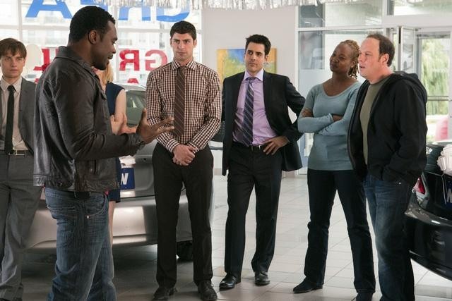 Still of Ben Bass, Lyriq Bent, Gregory Smith and Travis Milne in Rookie Blue (2010)