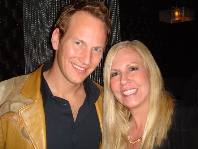 Patrick Wilson and Kim at opening night party of Rock of Ages, his wife took this picture.