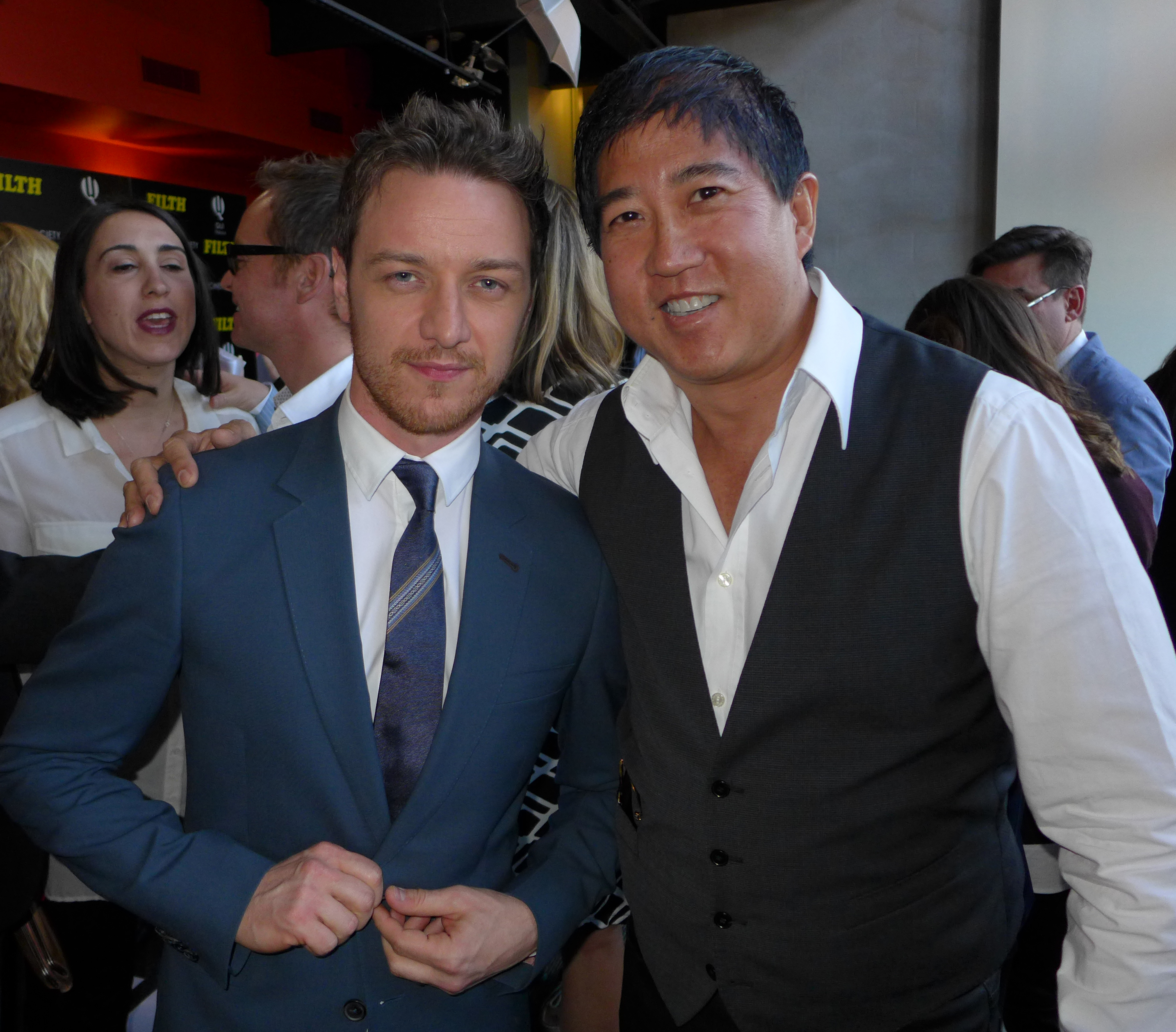 Stephen Mao-James McAvoy at the premiere of Filth in New York