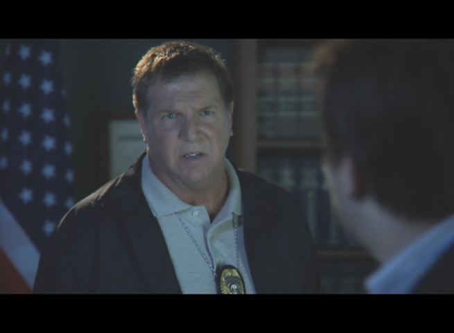 Daniel Knight as ATF officer setting a CIA agent straight