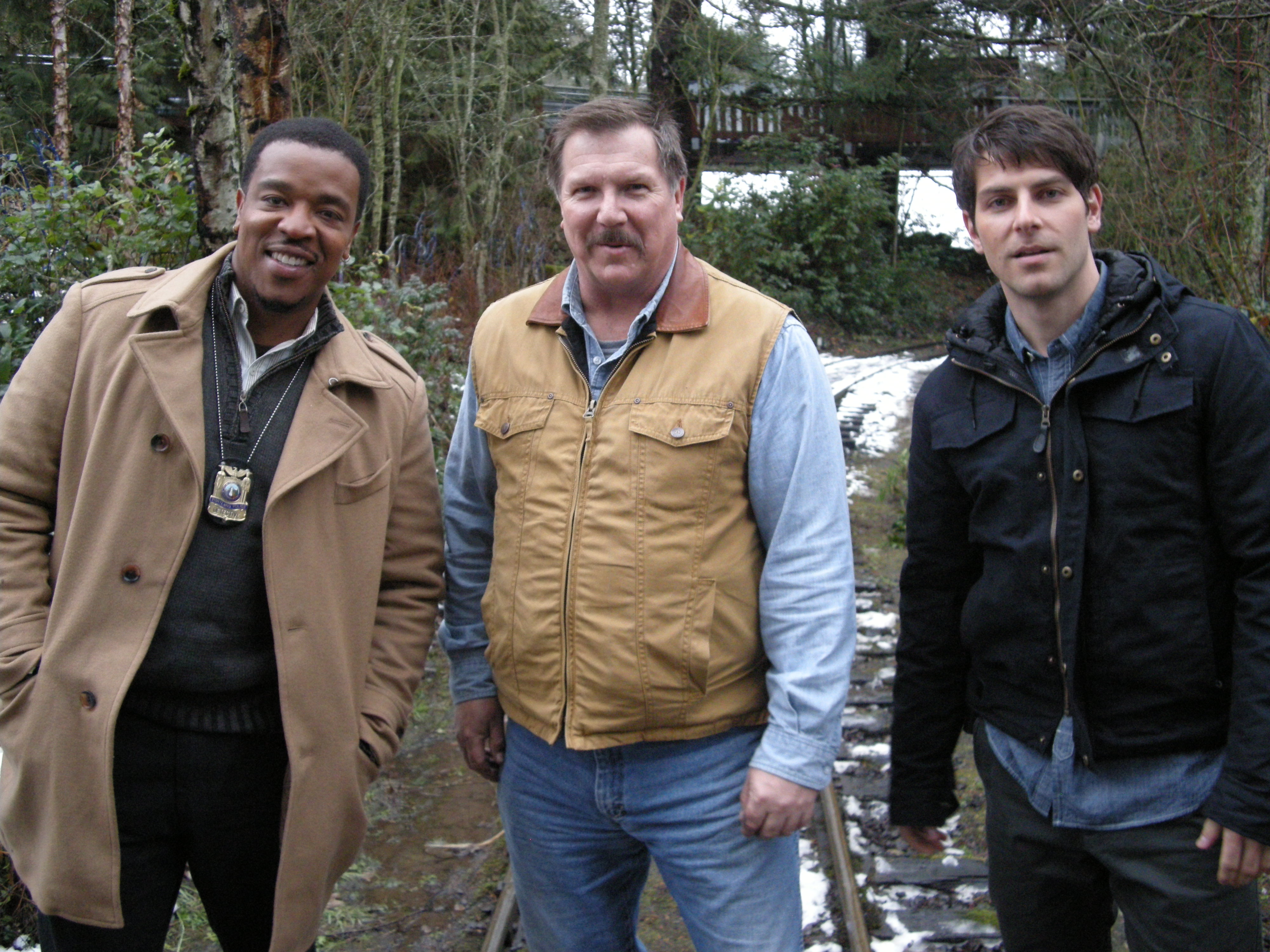 NBC's GRIMM. Daniel Knight (center), Russell Hornsby (left), David Giuntoli (right)