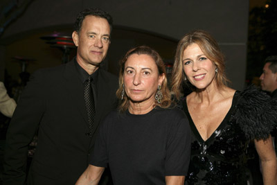 Tom Hanks, Rita Wilson and Miuccia Prada