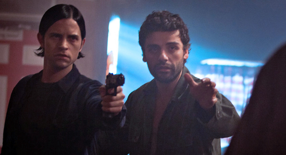 Brian Petsos and Oscar Isaac in Revenge for Jolly!