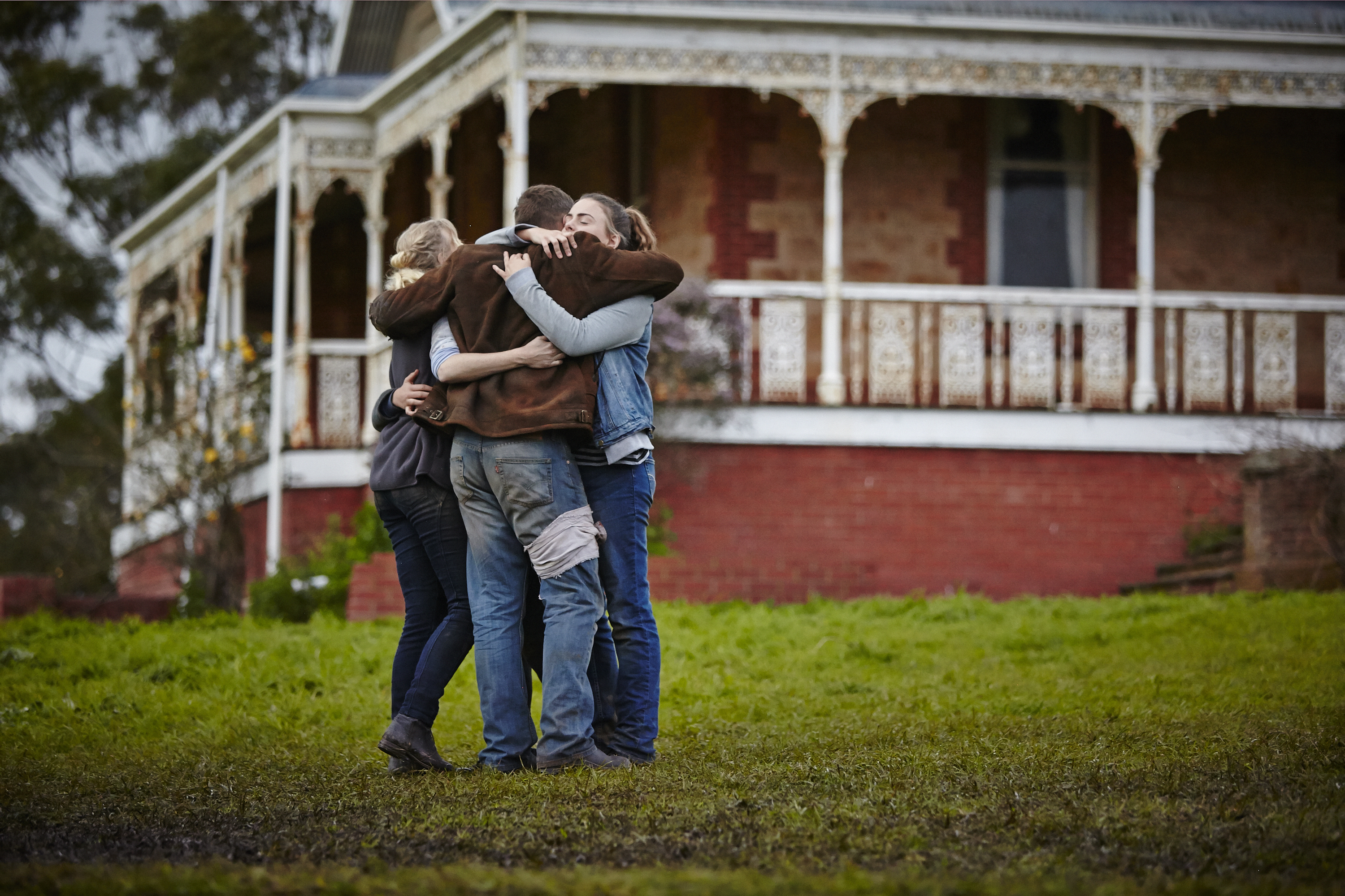 Still of Jack Campbell, Anna Lise Phillips and Katie Moore in The Pack (2014)