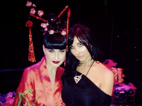 With Dita Von Teese @ her 