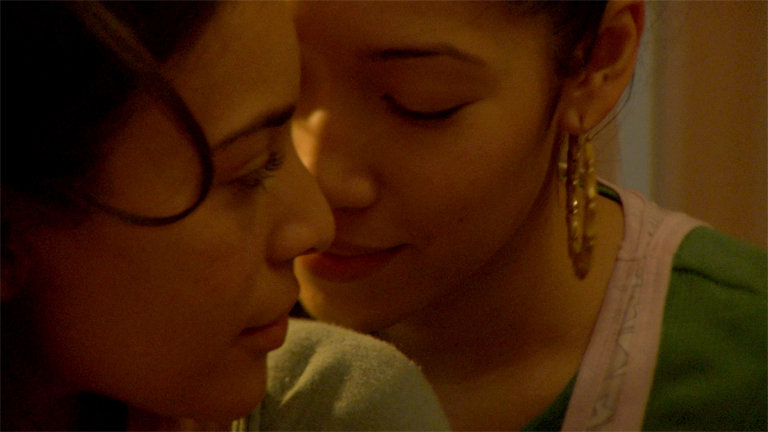 Nia Fairweather and Cher Santiago in The Roe Effect (2009)