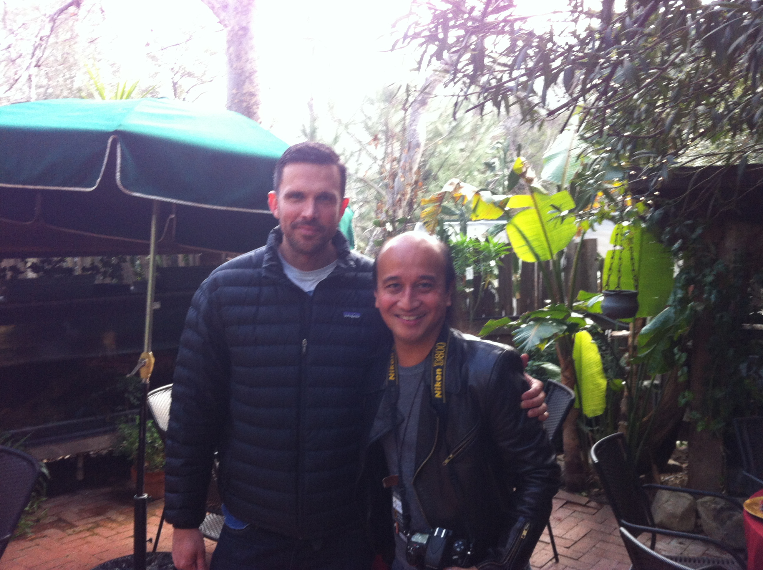 Ashley Hamilton at the Wildlife Waystation