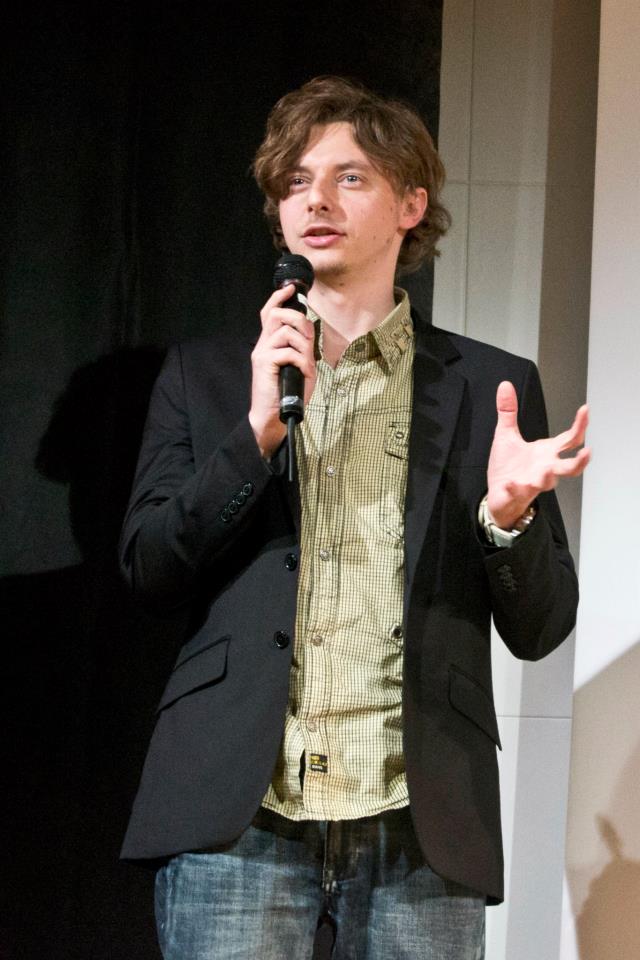 Martin doing Q & A after the screening of AUGENBLICKE in Forlí / Italy.