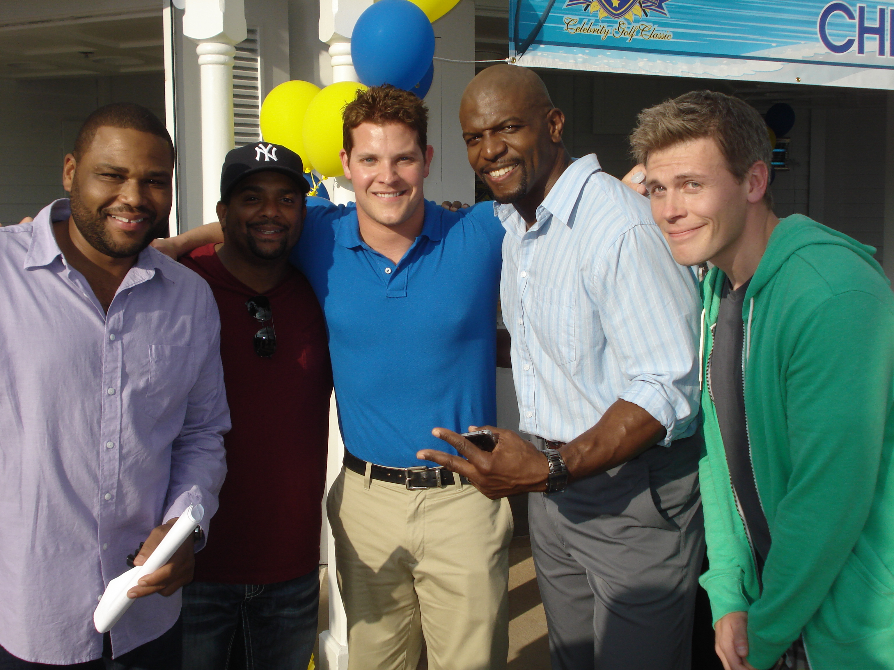Anthony Anderson, Alfonso Ribiero, Jeremy Palko, Terry Crews, Christian Finnegan on 