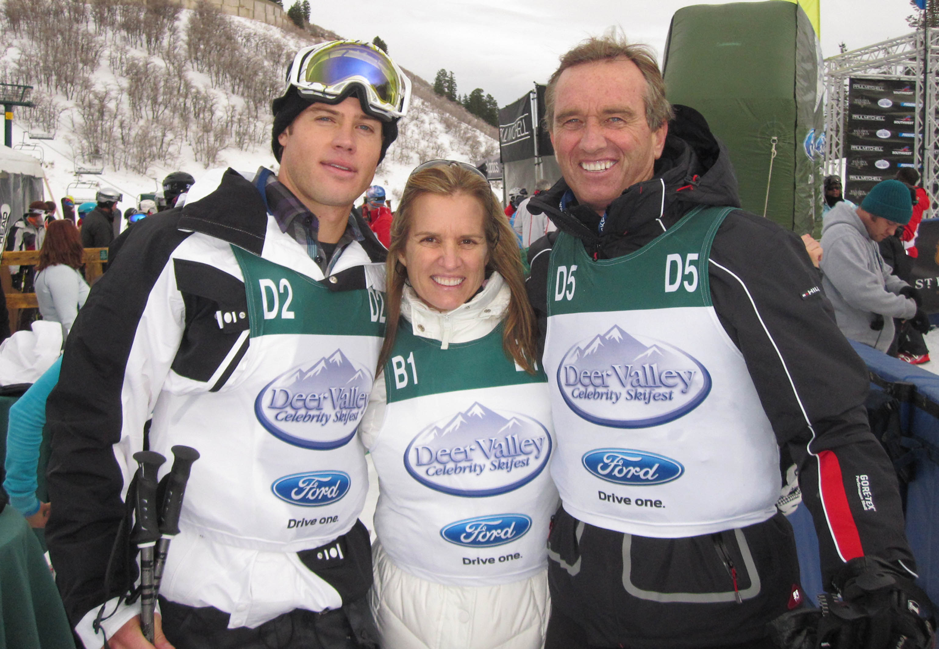 CBS Celebrity Ski-fest. Trevor Donovan, Kerry Kennedy, Bobby Kennedy Jr.