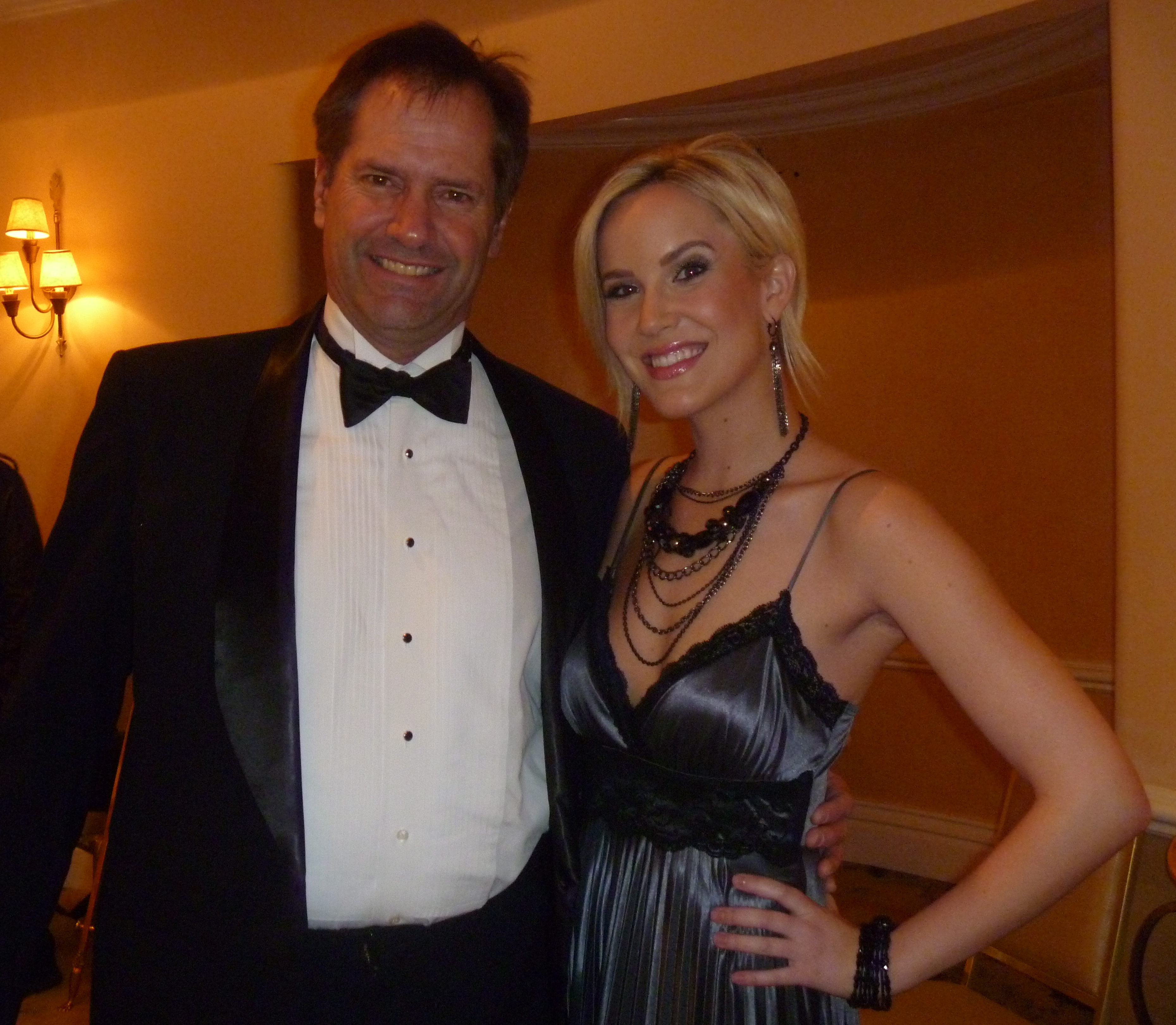 Danika Quinn at Night of 100 Stars Oscar Event with Greg Simmons, producer of 