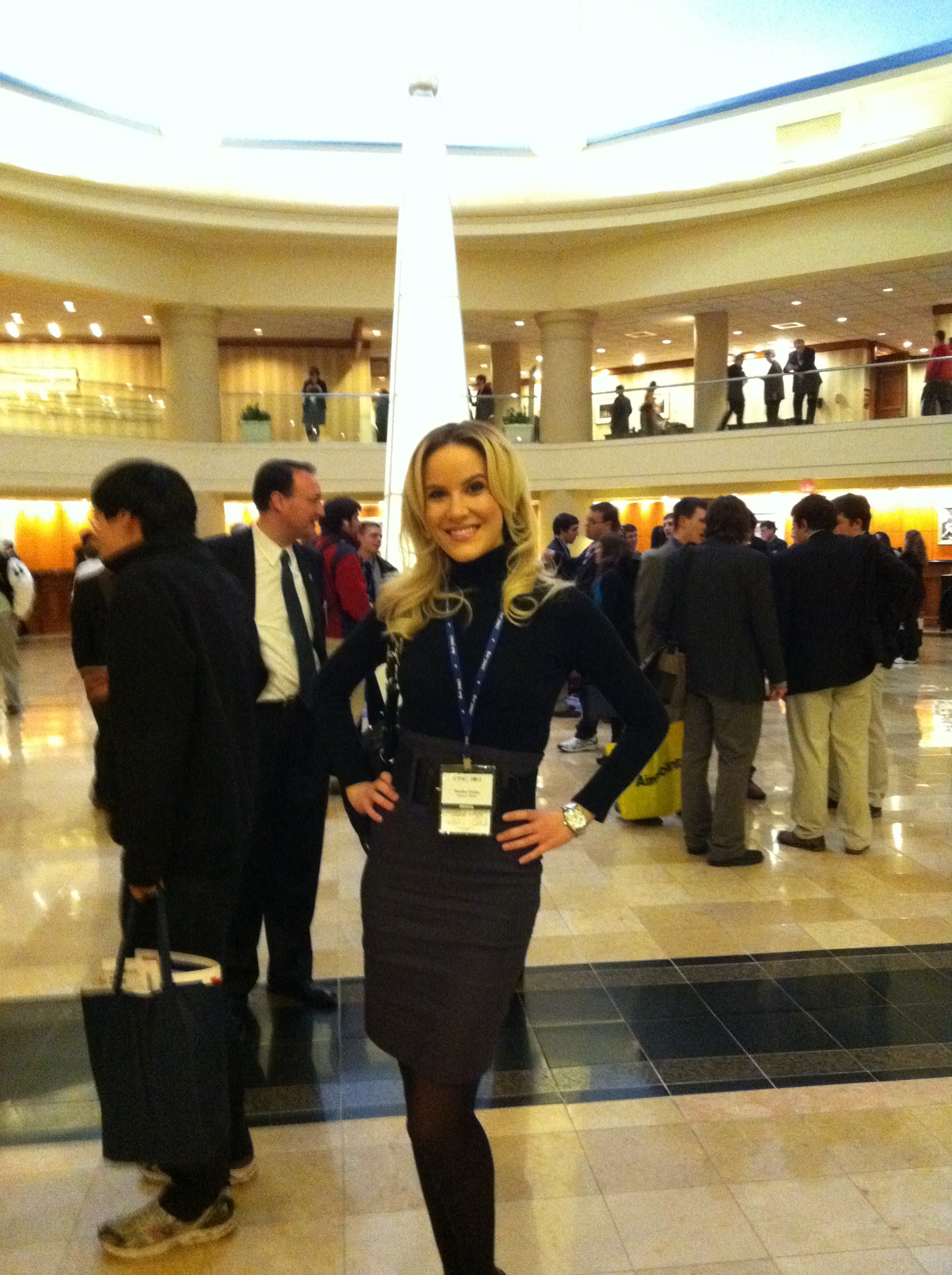 Danika Quinn covering CPAC in Washington, D.C.
