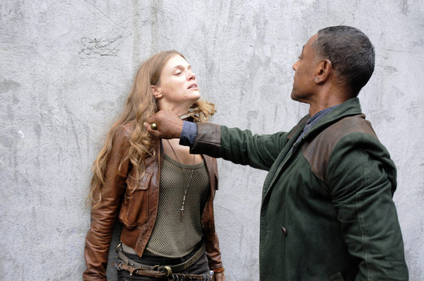 Still of Giancarlo Esposito and Tracy Spiridakos in Revolution (2012)