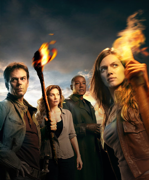 Still of Giancarlo Esposito, Billy Burke, Tracy Spiridakos and Revolution in Revolution (2012)