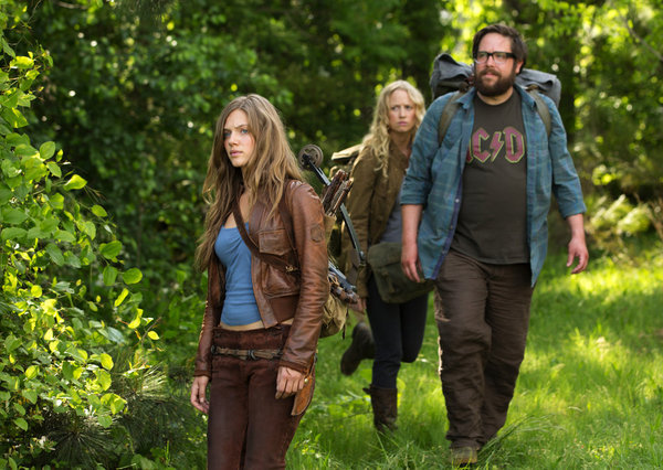 Still of Zak Orth, Anna Lise Phillips and Tracy Spiridakos in Revolution (2012)