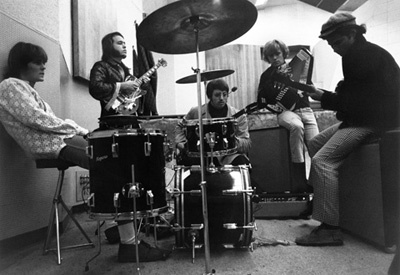 The Electric Prunes during a recording session