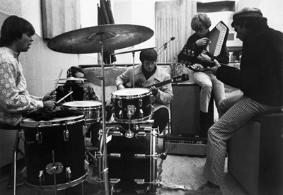 The Electric Prunes during a recording session