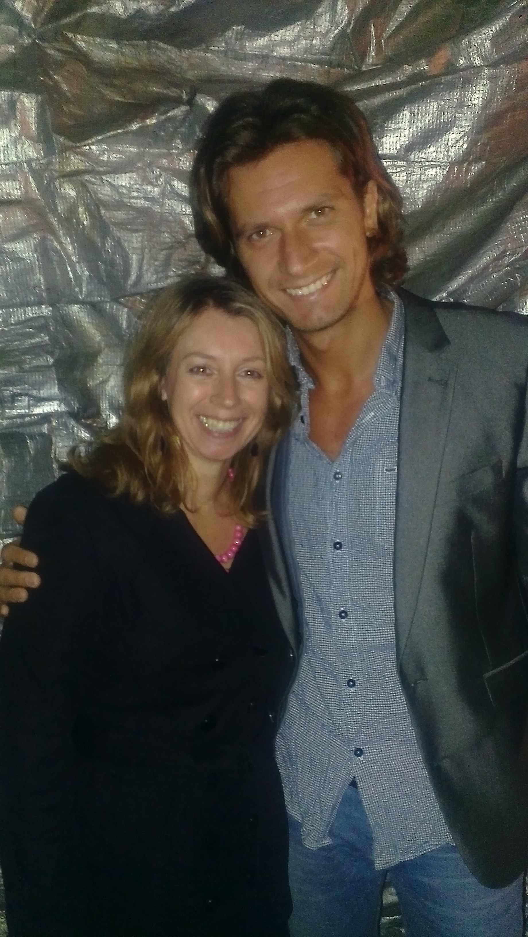 Thomas Kadman and Karen Hope at the Portobello Film Festival for the screening of 