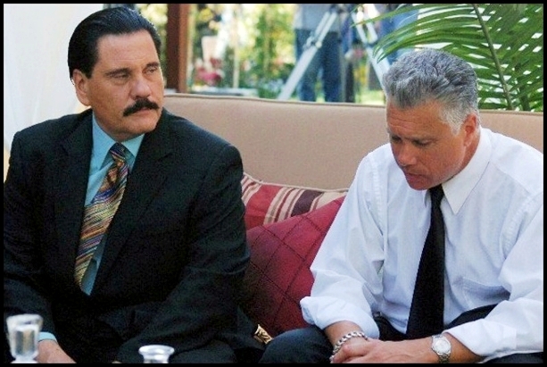 William Forsythe and Private on set of STILETTO