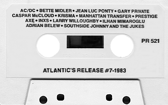 1983- just a drop of the artists I was signed along side on Atlantic!