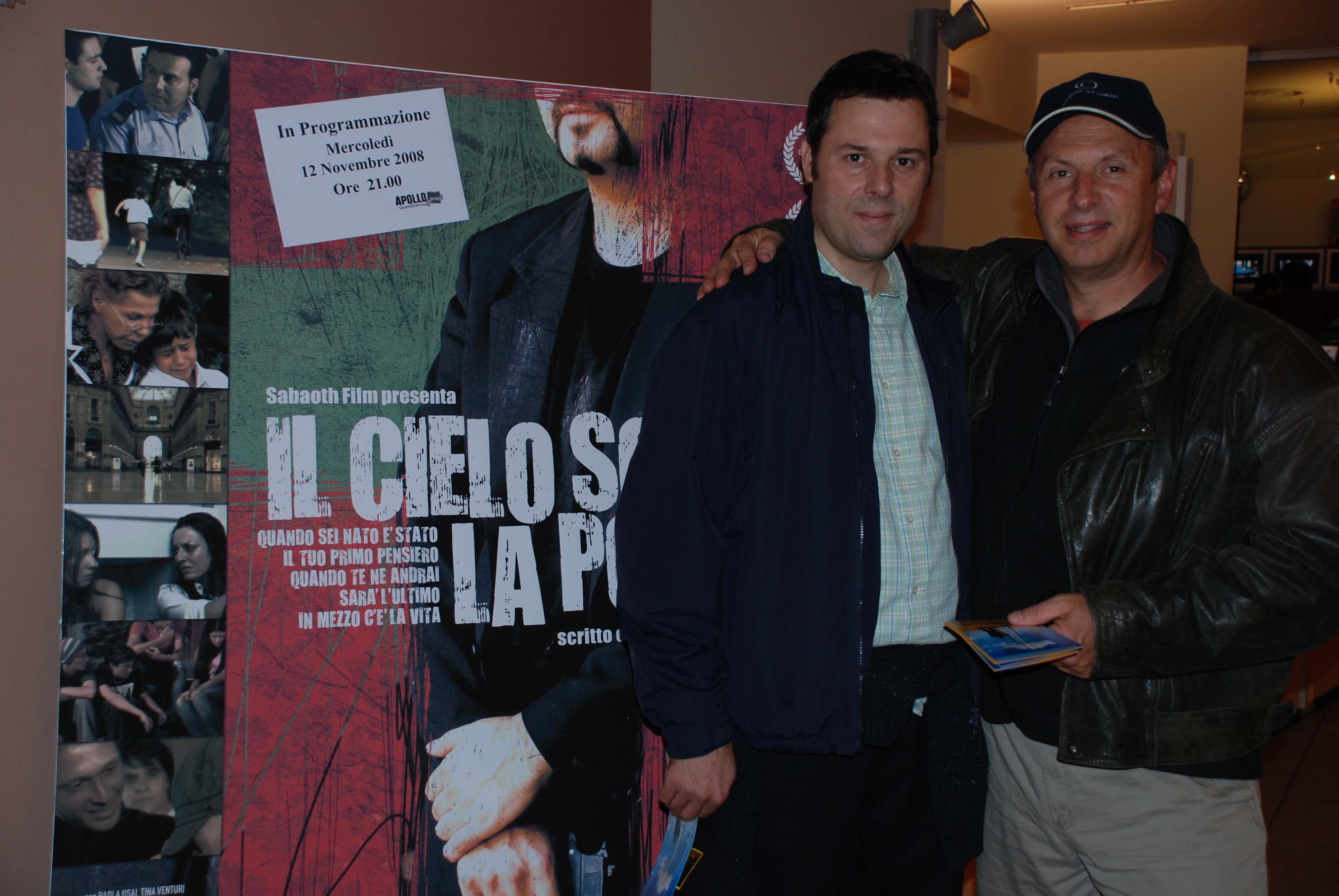 Jess Stainbrook with Italian Director Sergio Mascheroni premiering a new film at the Milan International Film Festival.