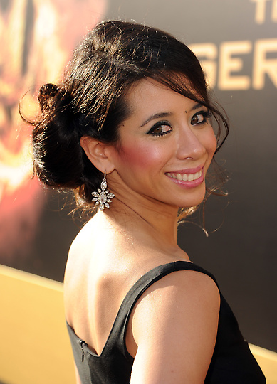 The Hunger Game Actress, Tara Macken, arrives at The Hunger Game World Premiere in Los Angeles, Nokia Theatre.