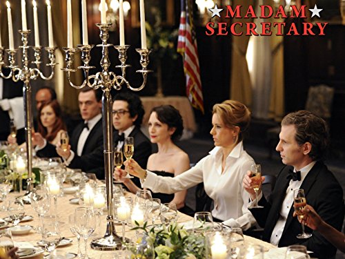 Still of Téa Leoni, Bebe Neuwirth, Geoffrey Arend, Sebastian Arcelus and Erich Bergen in Madam Secretary (2014)