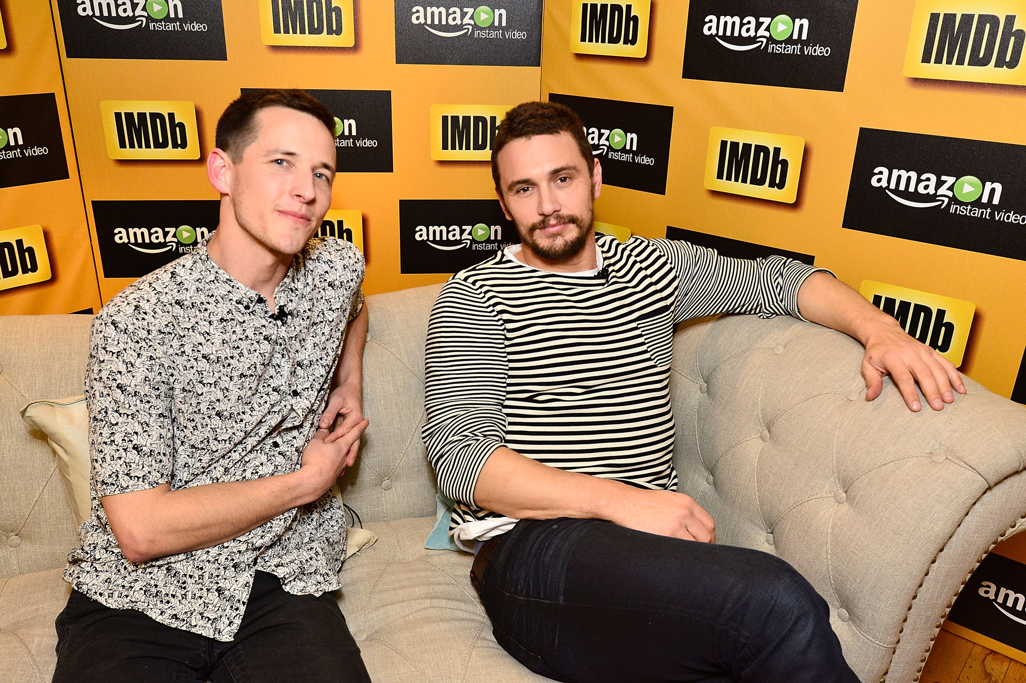 James Franco and Justin Kelly at event of IMDb & AIV Studio at Sundance (2015)