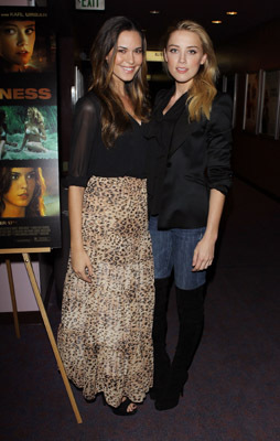 Odette Annable and Amber Heard at event of And Soon the Darkness (2010)